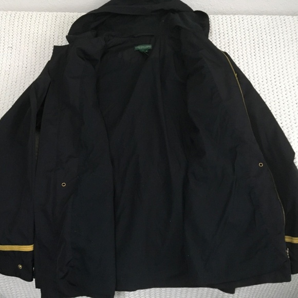 RALPH LAUREN JEAN COMPANY VINTAGE WINDBREAKER/RAIN JACKET SIZE XL BLACK - Picture 4 of 5